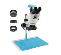MKHFP Telecamera per visione artificiale Microscopio stereo trinoculare da 38MP 7-45X HDMI USB. Riparazione del telefono cellulare della fotocamera industriale Telecamera CCTV industriale
