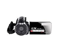 MKHFP Videocamera Telecamera 2.7K Video Camera Camcorder 3 0MP Digital Vlogging Camera 3.0Inch Flip Screen Recorder Camcorder With Microphone Videocamera multifunzionale per vlogging(Standard,Noir)