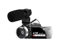 MKHFP Videocamera Telecamera 2.7K Video Camera Camcorder 3 0MP Digital Vlogging Camera 3.0Inch Flip Screen Recorder Camcorder With Microphone Videocamera multifunzionale per vlogging(Standard,Rot)