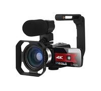 MKHFP Videocamera Telecamera Camcorder della videocamera 4K 5 6mp. WiFi Night Vision Beauty Light Touch Screen Digital Vlogging Camera Videocamera multifunzionale per vlogging(Standard,K1 Red)