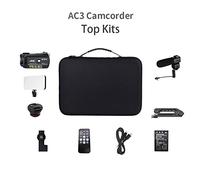 MKHFP Videocamera Telecamera Videocamera videocamera 4K con microfono AC3 IR Night Vision Vlogging Digital Camterer Professional con microfono GUIDATO Leggero Videocamera multifunzionale per vlogging