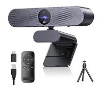 MKHFP Webcam in streaming, Webcam 4K Auto Focus USB Web Camera con microfono Webcamera HD con telecomando for conferenze, streaming live, registrazione