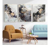 MKHFUW Pittura murale astratta moderna, decorazione artistica, immagine islamica, calligrafia araba, decorazione a inchiostro, senza cornice (murale-2,40x60cm*3)