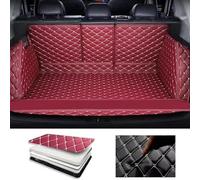 MKHIXTSL Auto Tappetini Bagagliaio Pelle per BYD Seal U DM-i 2023-2025, su Misura Abitacolo Tappetino, Full Coverage Antiscivolo Impermeabile Baule Protezione Accessori, H/Red