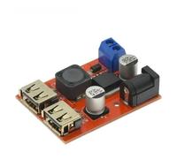 MKHQST BMS Modulo convertitore Step-Down DC-DC a Doppia Carica USB da 6 V-40 V a 5 V 3 A for Caricabatterie for Veicoli Dual USB(B)