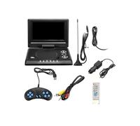 MKHQST Portable Dvd Player Schermo LCD da 7,8 Pollici 16:9 Widescreen ruotabile di 270° for TV da casa, Auto, Lettore Dvd, Lettore VCD MP3 Portatile con Funzione di Gioco