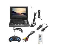 MKHQST Portable Dvd Player Schermo LCD da 7,8 Pollici 16:9 Widescreen ruotabile di 270° for TV da casa, Auto, Lettore Dvd, Lettore VCD MP3 Portatile con Funzione di Gioco