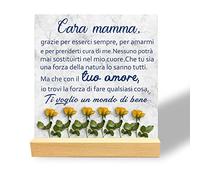 MKISHINE Regali di Compleanno per papà,Regali Grazie papà|Decorativi targhe Decorative Regali per Miglior Padre del Mondo,Idee Regali Originali Festa del papà Regali Uomo per papà da Figlia (Mamma)