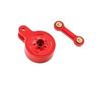 MKIUYVD Accessori aggiornamento RC Compatibile con ARRMA 1/10 3S 4S per Big per Rock per Granito per KRATON per Outcast per SENTON Metallo 23T 25T Servo Saver con Collegamento Fisso(Red,23t)