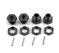 MKIUYVD Accessori aggiornamento RC Compatibile con Arrma 1/8 3S per Typhon 1/10 per Big per Rock V3 rc Cars Parts Accessories Kit Adattatore per Mozzo Esagonale in Metallo da 17 Mm con Dado(Black)