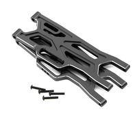 MKIUYVD Accessori aggiornamento RC Compatibile con Arrma per KRATON 4X4 4S V2 per BLX 1/10 RC Ricambi Auto Accessori Bracci di Sospensione Anteriori in Metallo per Braccio Oscillante ARA330711(Black)