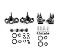 MKIUYVD Accessori aggiornamento RC Compatibile con ARRMA per Kraton per Outcast per BLX 6S V5 1/8 Auto RC Aggiornamenti Parti del Dispositivo di Sterzo Anteriore Metallico