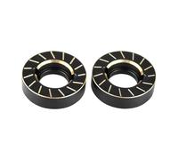 MKIUYVD Accessori aggiornamento RC per AXIAL 90046 90047 SCX10 II AR44 1/10 rc Cars Parti di Aggiornamento Copertura Differenziale in Metallo Nero Snodi Sterzanti(B)