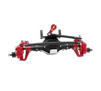 MKIUYVD Accessori aggiornamento RC per Axial SCX10 II 90046 90047 D90 1/10 RC per Rock Crawler Assale Anteriore E Posteriore in Lega di Alluminio CNC Anodizzato(Red,Front)