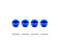 MKIUYVD Accessori aggiornamento RC per Traxxas per Traxxas per Slash 4x4 16207 1/10 Rc Cars Parts 4 Pezzi Adattatore per Mozzo Esagonale Ruota in Alluminio Supporto 12 Mm Spessore 7 Mm(Blue)
