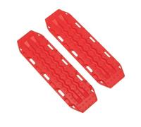 MKIUYVD Accessori aggiornamento RC per TRX-4 per TRX-6 per Assiale per SCX10 per Redcat VS4-10 1:10 RC Crawler 2 Pezzi 134 * 39mm Scheda di Recupero per Scala di Sabbia in Plastica(Red)