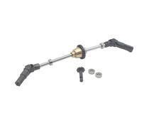 MKIUYVD Accessori aggiornamento RC per WPL C14 C24 C34 B14 B24 B16 D12 Differenziale in Metallo Anteriore Centrale ASSE Posteriore Ingranaggio in Acciaio Albero Trasmissione 1/16 RC Auto Parti(Front)