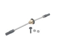 MKIUYVD Accessori aggiornamento RC per WPL C14 C24 C34 B14 B24 B16 D12 Differenziale in Metallo Anteriore Centrale ASSE Posteriore Ingranaggio in Acciaio Albero Trasmissione 1/16 RC Auto Parti(Rear)