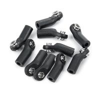 MKIUYVD Accessori Auto RC per 1/10 Parti di Auto Cingolate RC M4 Plastica Nera Collegamento Sterzo Perno Barra estremità Larghezza Giunto Sferico Modifica Testa Accessori(Size 3)