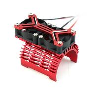 MKIUYVD Accessori Auto RC per Arrma per Traxxas 1/7 1/8 Ventola Raffreddamento Doppia Metallo 4268 4274 4068 4074 4082 Dissipatore di Calore del Motore 40-42mm rc Car Upgrade Parts Accessori(Red)