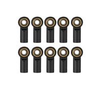 MKIUYVD Accessori Auto RC per Axial per SCX10 D90 1/10 Giunto Sferico Terminale M3 Metallo CCW RC Crawler Truck per Buggy Modello di Auto Parti Aggiornamento Accessori Ricambio(Black)
