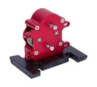 MKIUYVD Accessori Auto RC per Axial per SCX10 per Capra PRO 1/10 RC Crawler Cambio A Doppia Trasmissione con Ingranaggi Acciaio per LCG Aggiornamento Rc Auto Parti per Le Modifiche(Red)