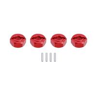 MKIUYVD Accessori Auto RC per MJX per Hyper per Go 14209 14210 1/14 12mm*5mm Combiner Hex Mozzo Ruota Adattatore Esagonale Modifica RC Auto Ricambio Aggiornamento Parti(Red)