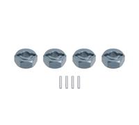 MKIUYVD Accessori Auto RC per MJX per Hyper per Go 14209 14210 1/14 12mm*5mm Combiner Hex Mozzo Ruota Adattatore Esagonale Modifica RC Auto Ricambio Aggiornamento Parti(Gray)
