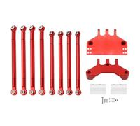 MKIUYVD Accessori Auto RC per MN G500 per MN86KS MN128 MN86K MN86 MN86S 1/12 Supporto Servo Asta di Collegamento Trazione Staffa Sedile Parti Ricambio per Auto RC(Red)