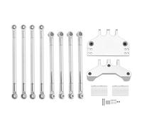 MKIUYVD Accessori Auto RC per MN G500 per MN86KS MN128 MN86K MN86 MN86S 1/12 Supporto Servo Asta di Collegamento Trazione Staffa Sedile Parti Ricambio per Auto RC(Silver)