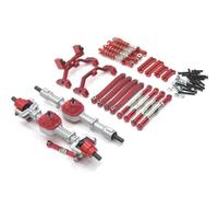 MKIUYVD Accessori Auto RC per MN98 99S per MN D90 D91 D96 1/12 rc Car Parts Aggiornamento ASSE Anteriore E Posteriore Tirante Ammortizzatore Staffa Kit Modifica(Natural)