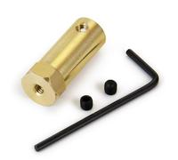 MKIUYVD Accessori Auto RC per Parti di Modelli Auto RC 1/10 3/4/5/6/7/8mm Adattatore Esagonale per Ruota Colore Ottone Giunto per Albero Connettore Motore Rigido Accessori per Modifiche(5mm)