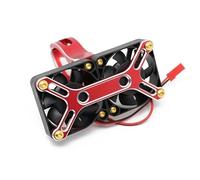 MKIUYVD Accessori Auto RC per Traxxas 1/5 per X-Maxx 6S 8S per Arrma per Kraton per Outcast 4985 1717 Dissipatore Calore Motore Brushless Ventola Raffreddamento Doppia Parti RC(Red)
