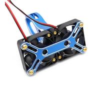MKIUYVD Accessori Auto RC per Traxxas 1/5 per X-Maxx 6S 8S per Arrma per Kraton per Outcast 4985 1717 Dissipatore Calore Motore Brushless Ventola Raffreddamento Doppia Parti RC(Blue)