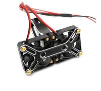 MKIUYVD Accessori Auto RC per Traxxas 1/5 per X-Maxx 6S 8S per Arrma per Kraton per Outcast 4985 1717 Dissipatore Calore Motore Brushless Ventola Raffreddamento Doppia Parti RC(Black)