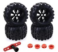 MKIUYVD Accessori Auto RC per Traxxas per Maxx per Tmaxx per E-Revo per Revo 3. per JLB per Cheetah per Monster Set di Pneumatici E Ruote per Camion RC Esagonali da 17 Mm per 1/8(8477 Tire Tool)