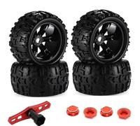 MKIUYVD Accessori Auto RC per Traxxas per Maxx per Tmaxx per E-Revo per Revo 3. per JLB per Cheetah per Monster Set di Pneumatici E Ruote per Camion RC Esagonali da 17 Mm per 1/8(8483 Tire Tool)