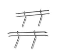 MKIUYVD Accessori Auto RC per Traxxas per TRX4 per Axial SCX10 1/10 Ricambio Paraurti Anteriore Posteriore Metallo RC Crawler Car Parti di Aggiornamento Accessori Modifica(Silver,Pair)