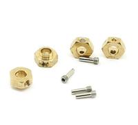 MKIUYVD Accessori Auto RC per TRX-4 per TRX-6 4 Pezzi 5/8/9/10/11/12/15/20mm Heavy Duty Brass Color 12mm Mozzi Esagonali per Ruote Adattatore Esteso Parti per Modelli di Auto RC 1/10 Modifica(5mm)