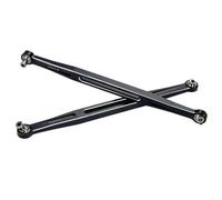 MKIUYVD Accessori Auto RC per Trxs 1/6 4WD per XRT 8S-78086-4 per X-Maxx 8S per WideMaxx Lega di Metallo 7075-T6 Tirante Sterzo Anteriore Accessorio Auto RC Sostituzione 7897(Black)