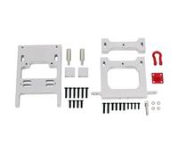 MKIUYVD Accessori Auto RC per WPL B14 B24 B16 B36 C14 C24 Supporto per Servo Paraurti Posteriore con Trave Metallica 1/16 Ricambio per Auto RC Accessori per