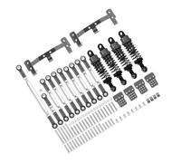MKIUYVD Accessori Auto RC per WPL C14 C24 1/16 Telaio Metallo Asta di Collegamento Tirante Supporto per Ammortizzatore Set Modifica Accessori Auto RC Parti Aggiornamenti(Gray)