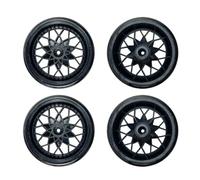 MKIUYVD Accessori Auto RC per WPL D42 D12 Pneumatici da Deriva Plastica Calvi Kit Mozzo Ruota Parti per La Modifica Camion RC Giocattolo per Bambini Accessori Auto di Ricambio(Black)