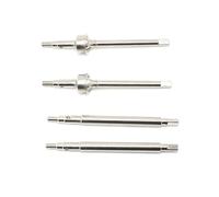 MKIUYVD Albero Motore Auto rc per TRX4M 1/18 RC Crawler Auto Anteriore in Metallo E Albero Motore Posteriore CVD Parti di Aggiornamento Accessori Trasmissione(Silver,Set)