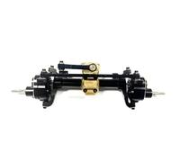 MKIUYVD ASSE del Portale RC per Axial per SCX24 1/24 RC Rock Crawler Parti di Aggiornamento Portale Anteriore E Posteriore ASSE in Lega Alluminio Assale(Black,Front Axle)