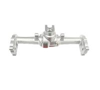 MKIUYVD ASSE del Portale RC per HOBBYPLUS CR18P Van 1/18 RC per Rock Car Parti di Aggiornamento Accessori ASSE Anteriore Posteriore Lega Alluminio(Silver,Rear)