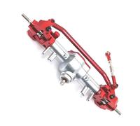 MKIUYVD ASSE del Portale RC per MN per MN128 MN86 G500 1/12 RC Auto Parti di Aggiornamento in Metallo Aggiornato ASSE Anteriore E Posteriore Differenziale Montaggio(Silver Red,Front Axle)