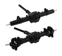 MKIUYVD ASSE del Portale RC per MN per MN86 Metallo RC Auto Anteriore ASSE Posteriore 1/12 Modello Telecomando Crawler Aggiornamento Parti Accessori(1Set)