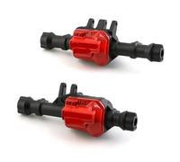 MKIUYVD ASSE del Portale RC per Traxxas per TRX-4 1/10 RC Crawler Auto Parti Aggiornamento in Metallo ASSE Anteriore E Posteriore Borsette Alloggiamento Accessori di(Black)