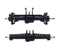 MKIUYVD ASSE del Portale RC per Traxxas per TRX4M per Defender 1/18 RC Crawler Auto Parti di Aggiornamento Assale Anteriore E Posteriore in Metallo con Ingranaggi in Acciaio(Black)